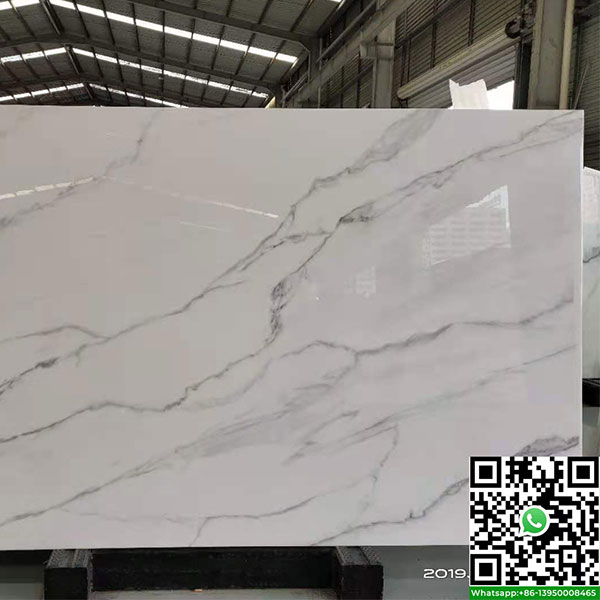 Calacatta White Nanoglass Slab