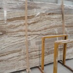Beige travertine onyx slab and tiles for countertops