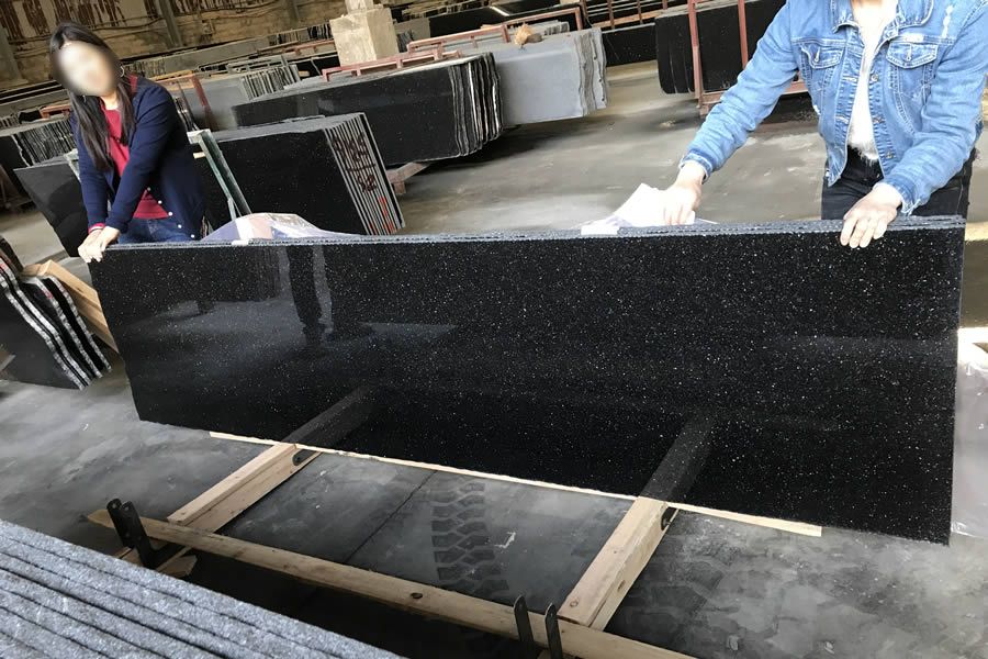 Black Galaxy Granite - Jaddas Stone Black Galaxy Granite
