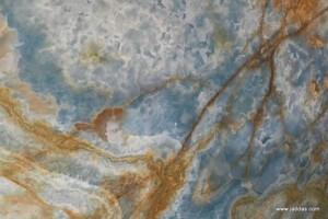 Blue onyx marble slab - Jaddas Stone