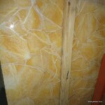Honey onyx slab and tiles for countertops