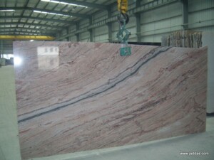 Illusion red marble slab with competitive price