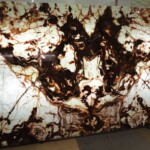 Onyx glass composite slab and tiles for countertops