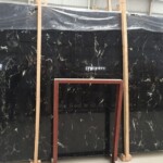 Prince black marble slab with competitive price