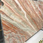Rainbow onyx slab and tiles for countertops
