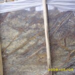 Rainforest brown marble slab with competitive price