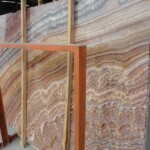 Tiger red onyx slab and tiles for countertops