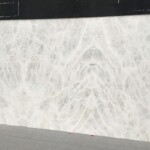 White ice onyx slab and tiles for countertops