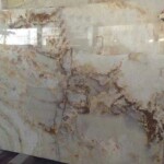 White marble onyx slab and tiles for countertops