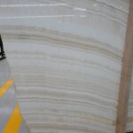 White vein onyx slab and tiles for countertops