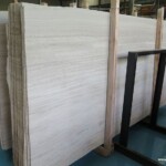 White wood grain marble slab with competitive price