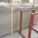 Wooden grey light marble slab with competitive price