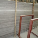 Wooden grey light marble slab with competitive price