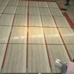 Wooden white marble slab with competitive price