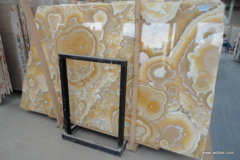 Yellow fragrant onyx - Jaddas Stone Yellow fragrant onyx