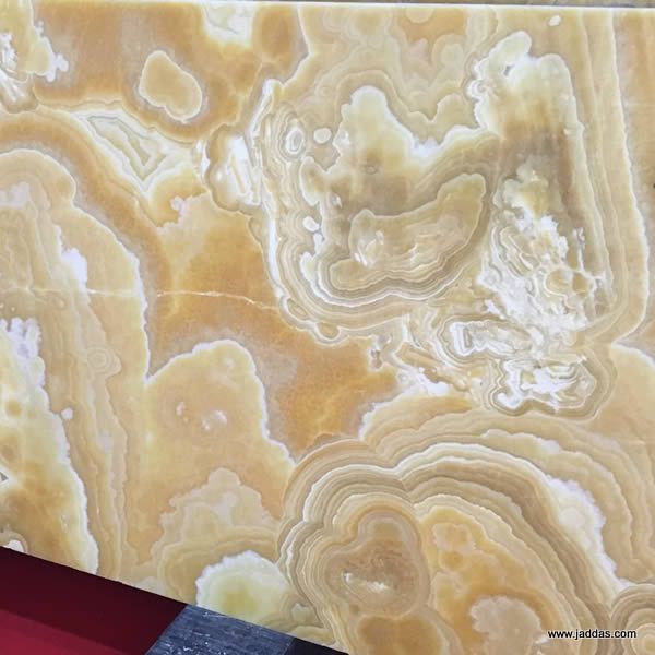 Yellow fragrant onyx - Jaddas Stone Yellow fragrant onyx