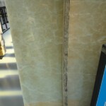 Yellow onyx slab and tiles for countertops